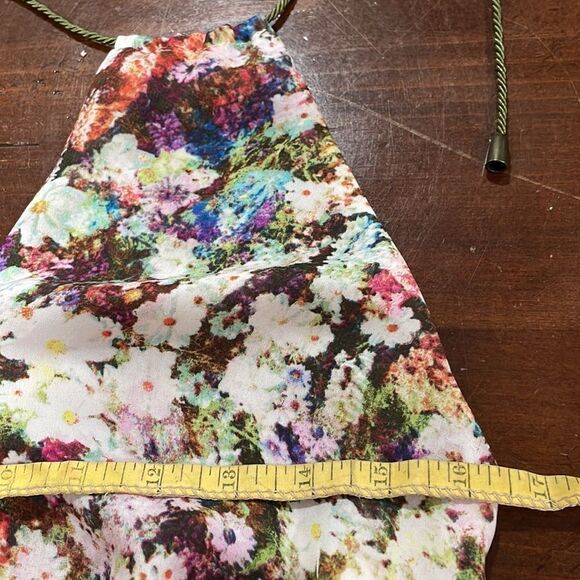 Guess Watercolor Floral Halter Maxi Dress - Picture 14 of 14